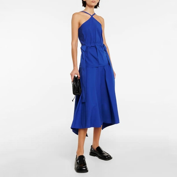 Proenza Schouler Dresses & Skirts - Proenza Schouler Cargo Utility Minimilist Eco Poplin Drop Waist Midi Dre…